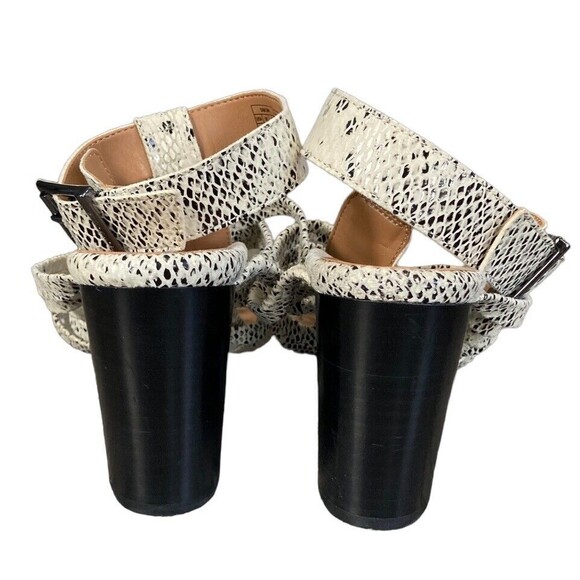 Vionic Sami Snake Print Sandals‎ Size 10 Strappy Ankle Strap - Picture 4 of 7